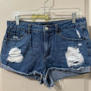 Forever21 Ripped denim short